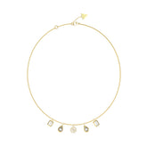 Collar Guess Dama 4G Light Dorado